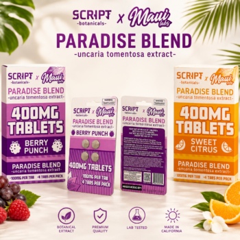 Script x Maui Labs Paradise Blend | Cat’s Claw Chewable Tablets 400mg
