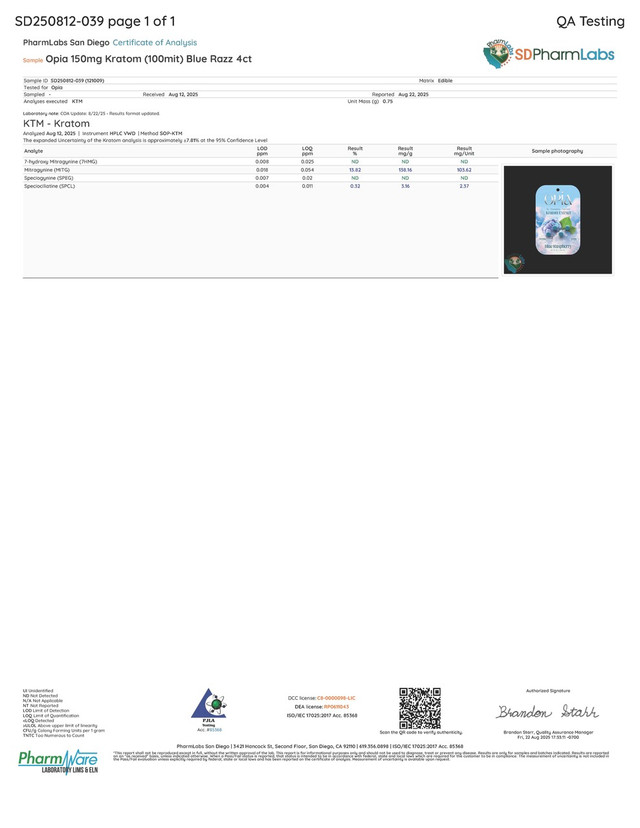 OPIA KRATOM EXTRACT TABLETS 600MG