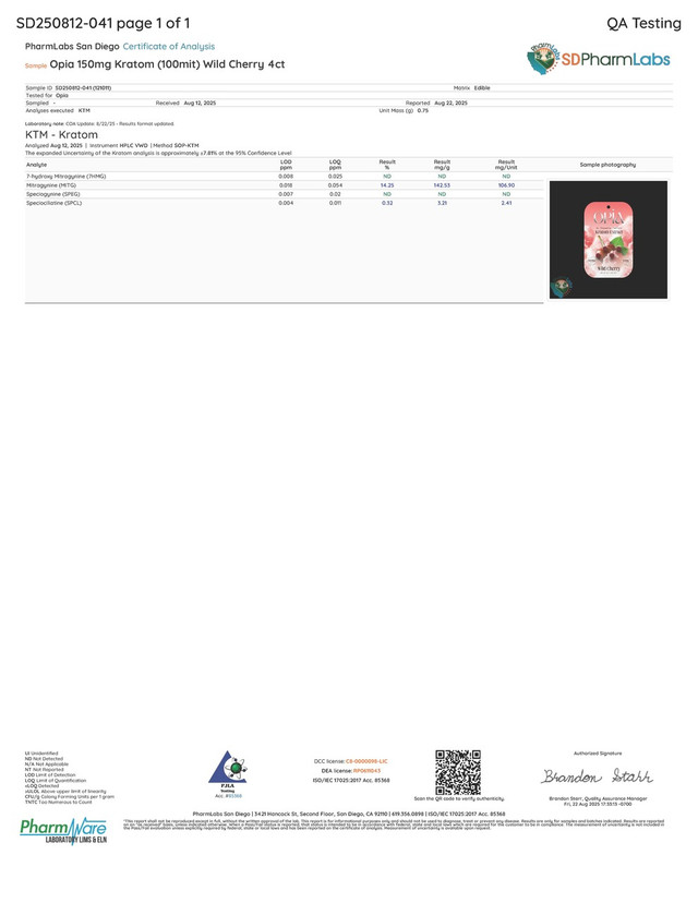 OPIA KRATOM EXTRACT TABLETS 600MG