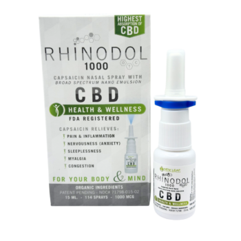 Rhinodol 1000 - Capsaicin Nasal Spray with Nano Emulsified CBD