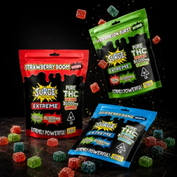 Surge - Extreme 30,000MG Pure THC Live Sugar Gummies