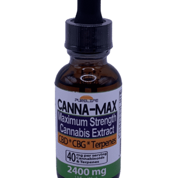 CannaMax CBD + CBG + Terpenes 2400mg Tincture Bottle