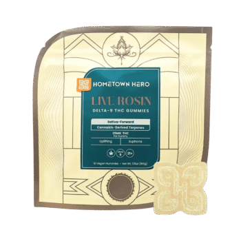 Hometown Hero Live Rosin Delta 9 Gummies (New packaging)